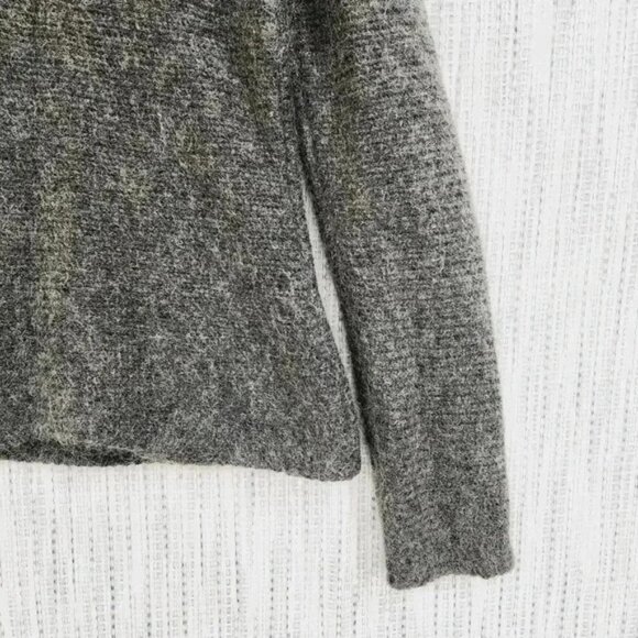 Eileen Fisher Wool Mohair Blend Cowl neck Pullover Sweater Women's L Gray - Picture 7 of 9